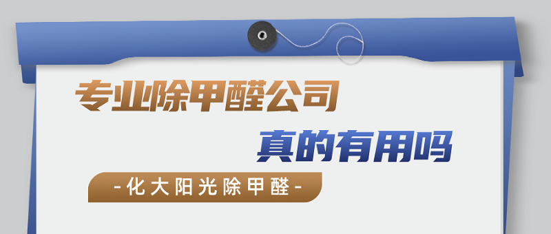 专业除甲醛公司真的有用吗？探讨甲醛治理的实际效果